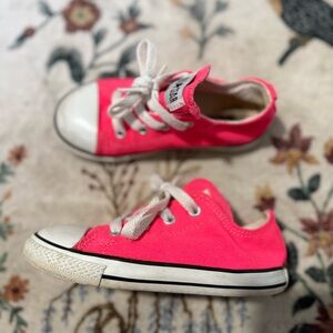 Converse Bright Pink Kids Sneakers 10